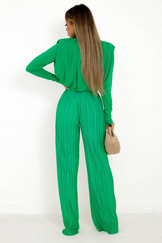 Ensemble Top + Pantalon Vert