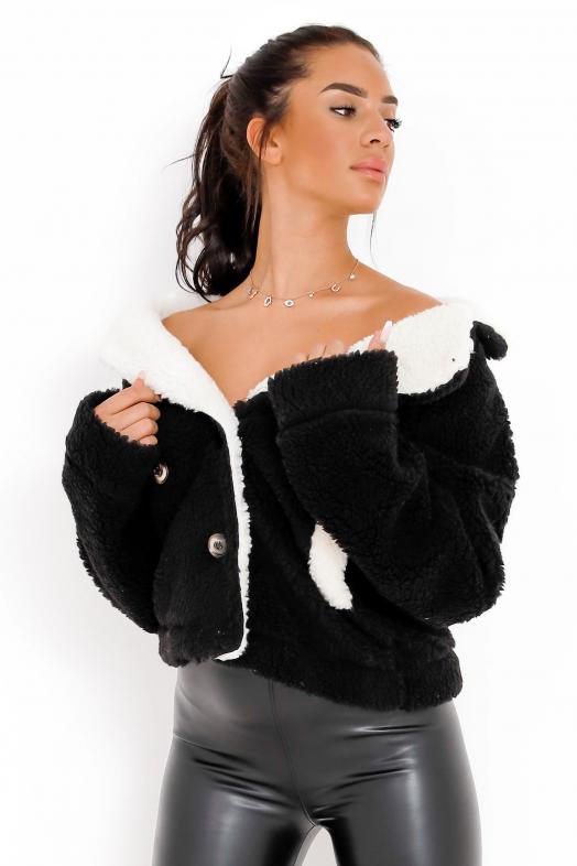 Bombardier Femme Moumoute Noir / Réf : 8777