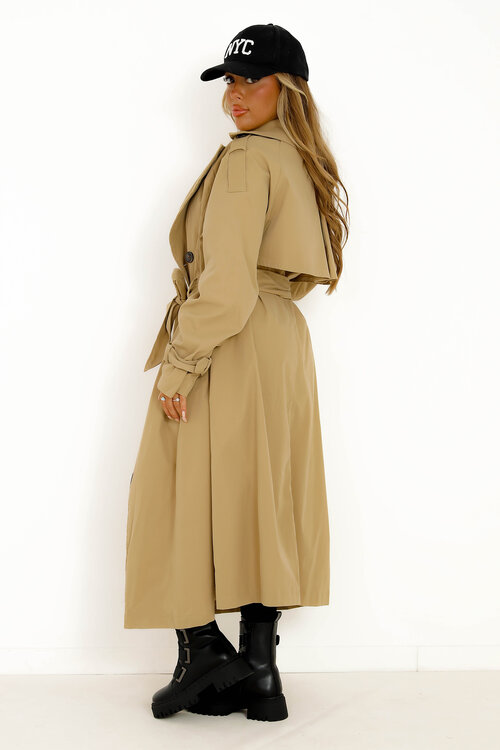 Trench Ample Femme Taupe