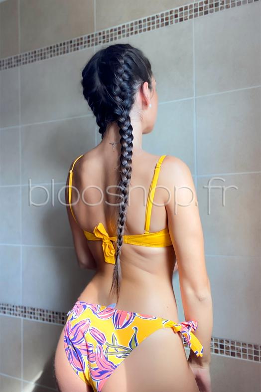 Bas de Maillot de Bain Femme Moutarde / Réf : B20805