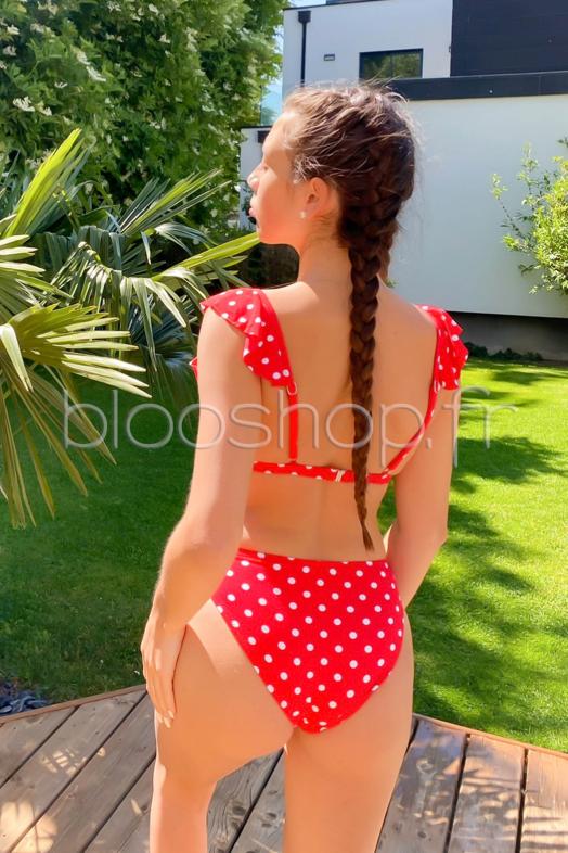 Bas de Maillot de Bain Femme Rouge  Ref : HD2029