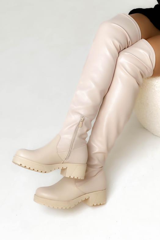 Cuissardes Femme Beige 