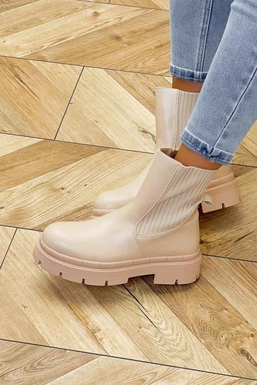 Boot´s Bimatière Femme Beige