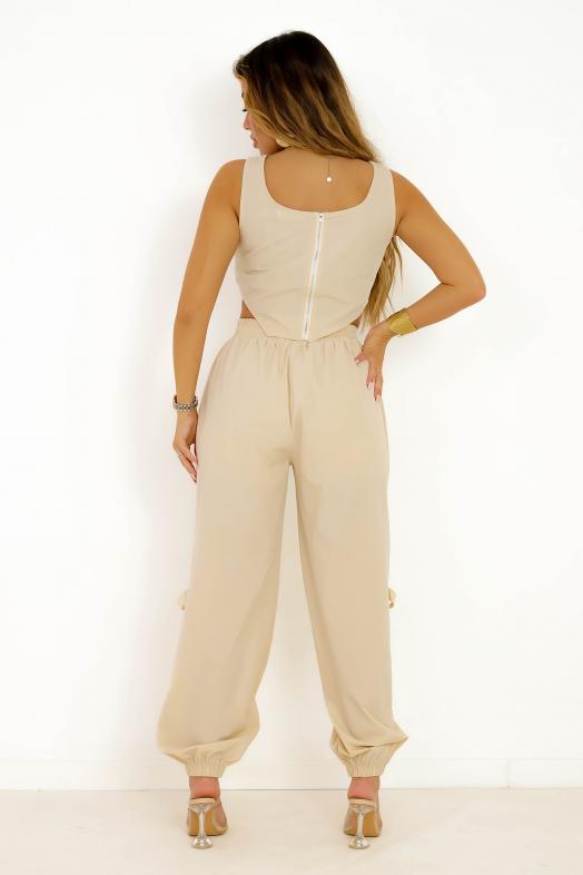 Ensemble Top + Pantalon Cargo