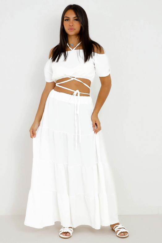 Ensemble Top Col + Jupe Bardot 