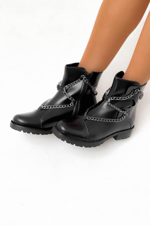 Boot´s Femme Chaîne Noir