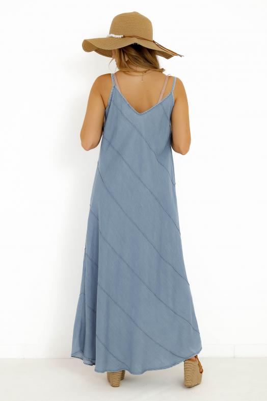 Robe Denim Ample Bleu  Ref : 56601-32