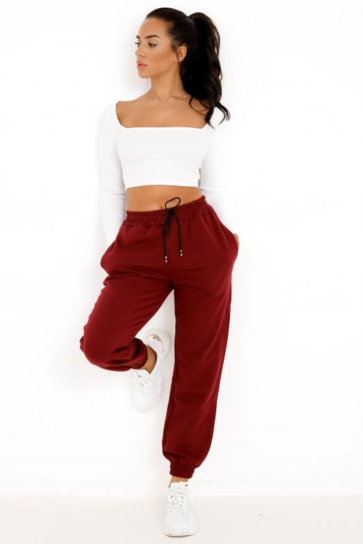 Jogging Femme Bordeaux Ref : 9377-15