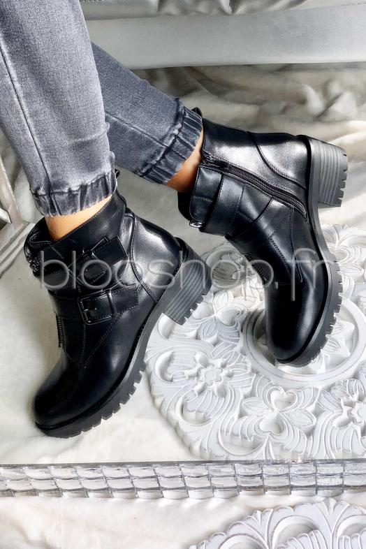 Bottines Zip Femme Noir 