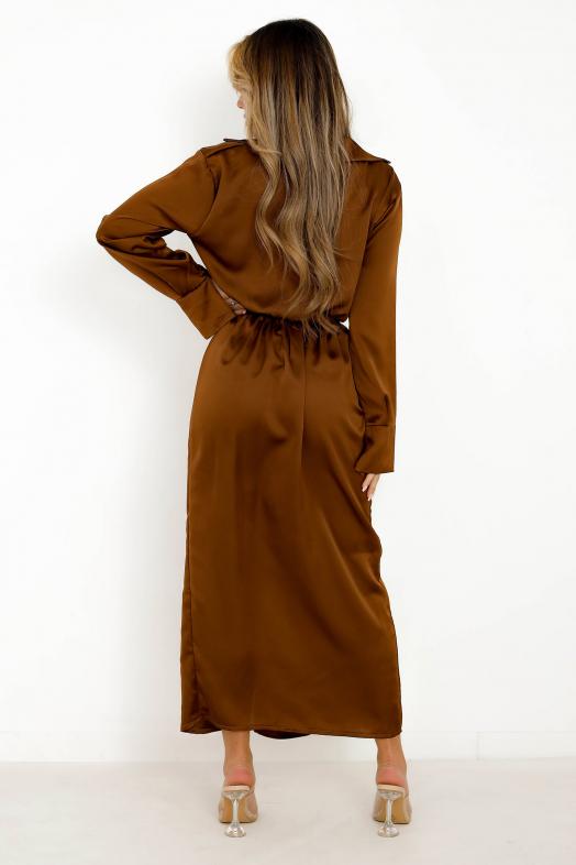 Ensemble Chemise + Jupe Femme Bronze 