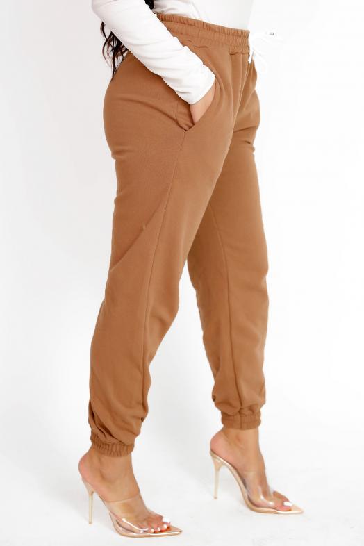 Jogging Femme Camel  Ref : 9377-8