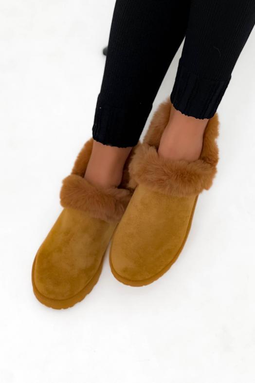 Boot's Fur Vegan Femme Camel 