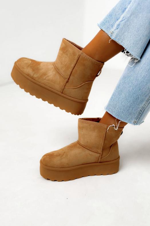 Boot´s compensées Camel 