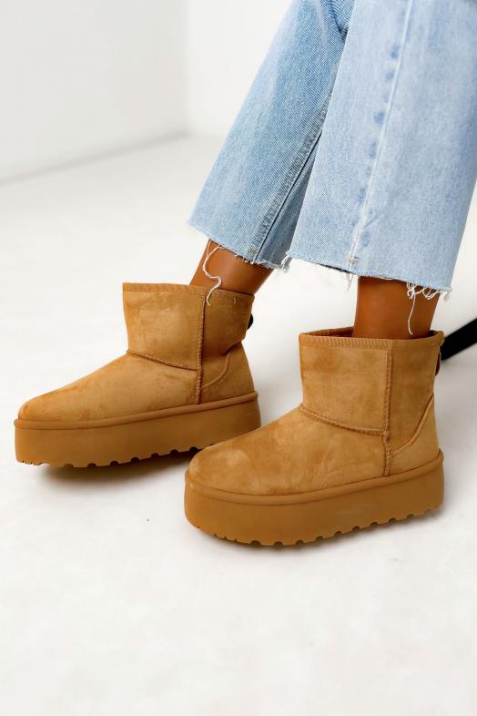 Boot´s compensées Camel 