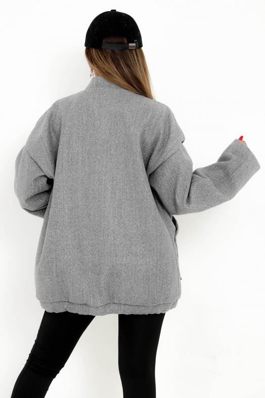 Veste Oversize Femme Gris
