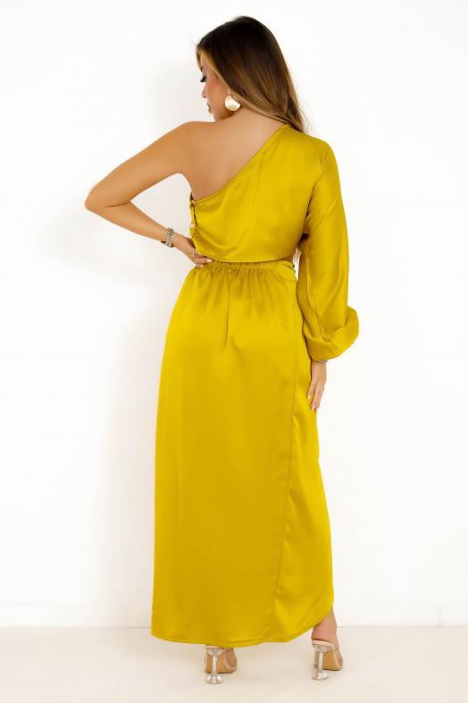 Ensemble Top + Jupe Satin Asymétrique 