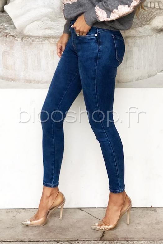 Jeans Dos Zippé Femme / Réf : 914