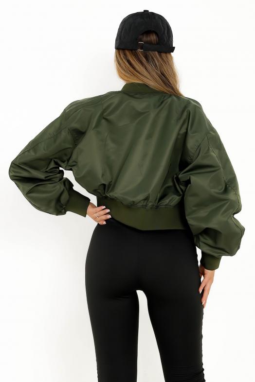Bombers Court Femme Kaki 