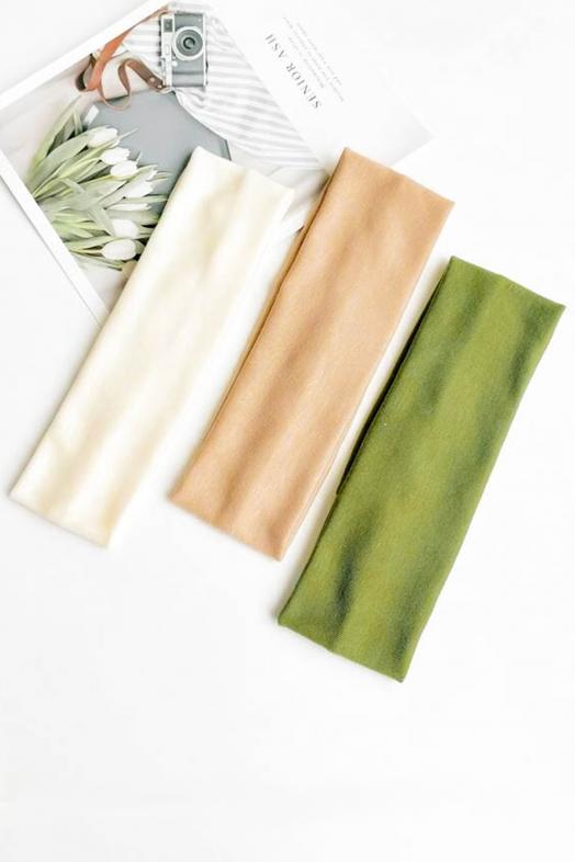 Bandeau Unicolore Femme Kaki 