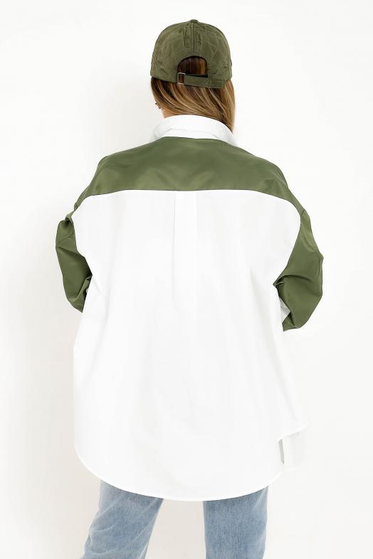 Chemise Bombers Femme Kaki 