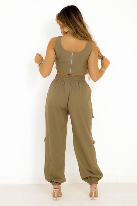 Ensemble Top + Pantalon Cargo