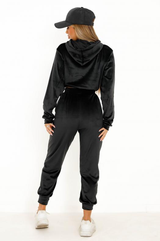 Ensemble Femme Sweat + Jogging Noir / Réf : 1879-0