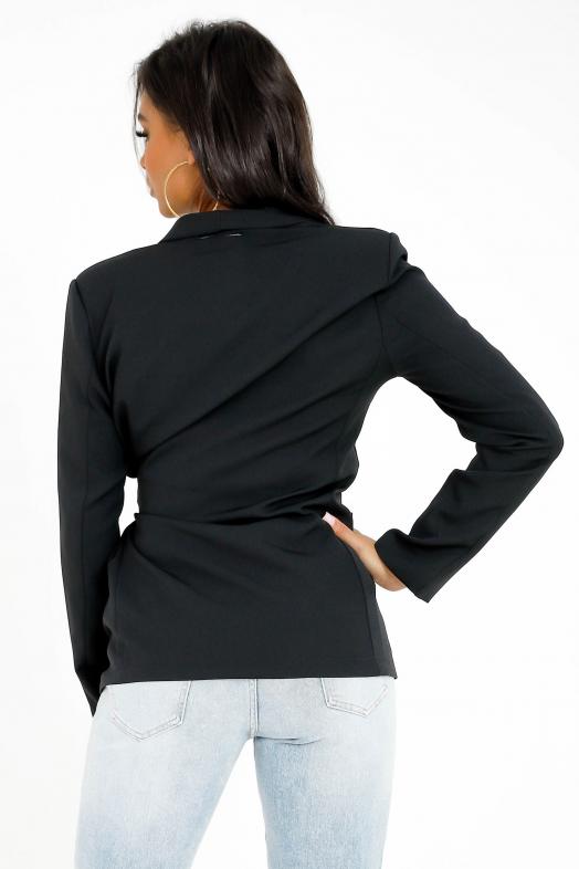 Blazer Noué Femme Noir 