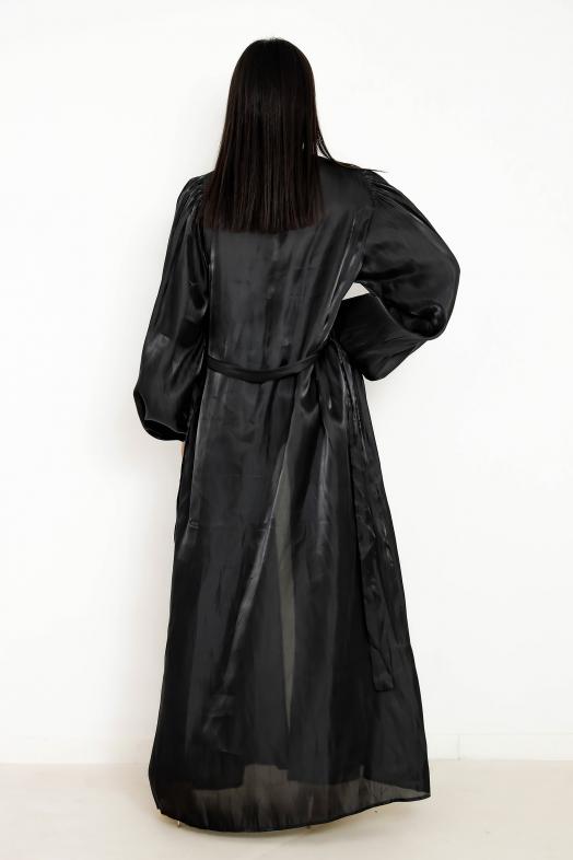Kimono Satiné Noir