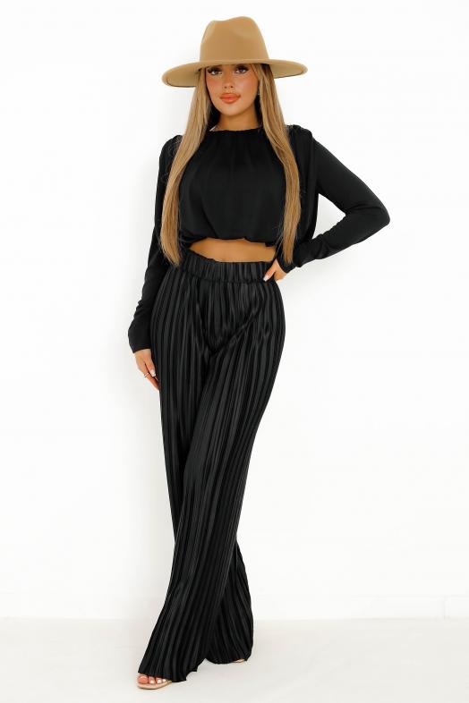 Ensemble Top + Pantalon Noir