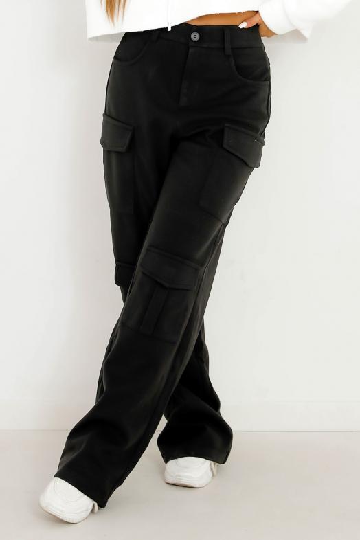 Cargo Laineux Femme Noir