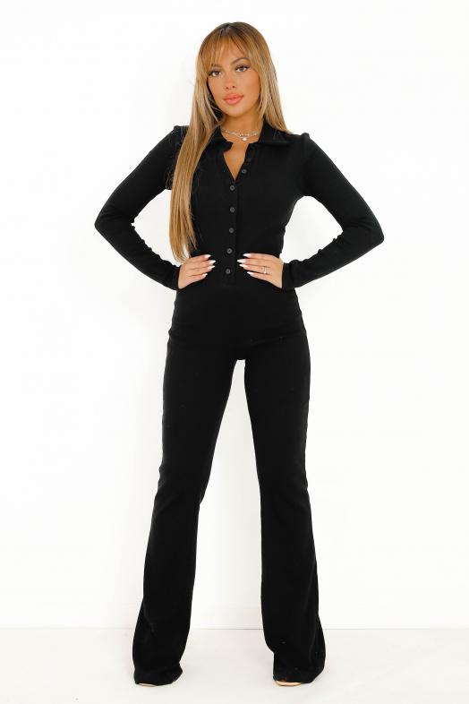 Combinaison Pattes d´Eph Femme Noir 
