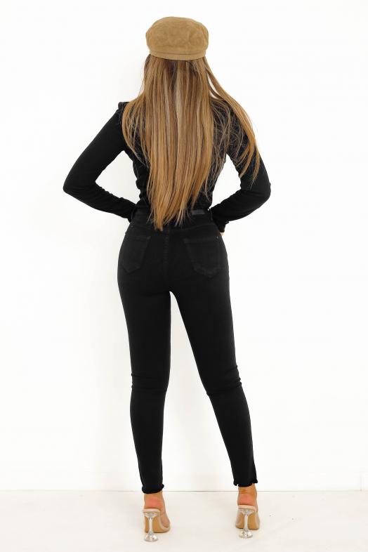 Jeans Skinny Stretch Femme Noir