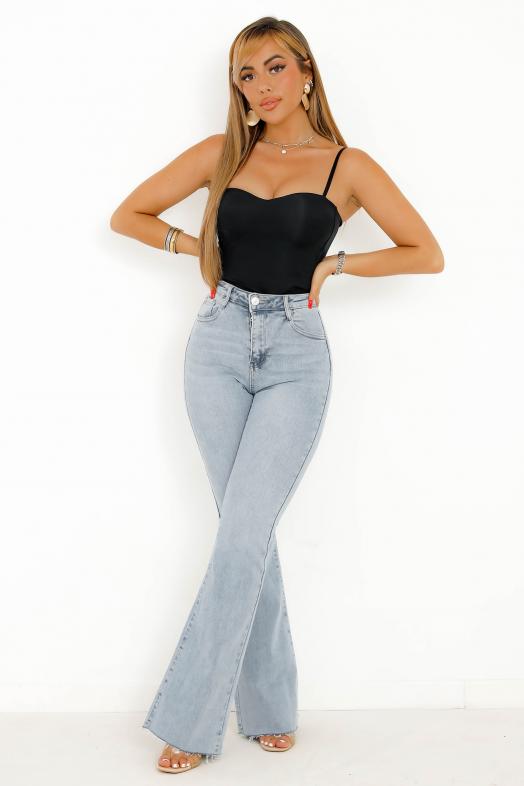 Top Push-Up Femme Noir 