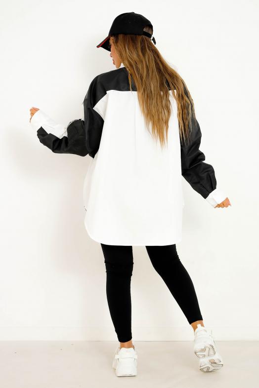 Chemise Bombers Femme Noir 