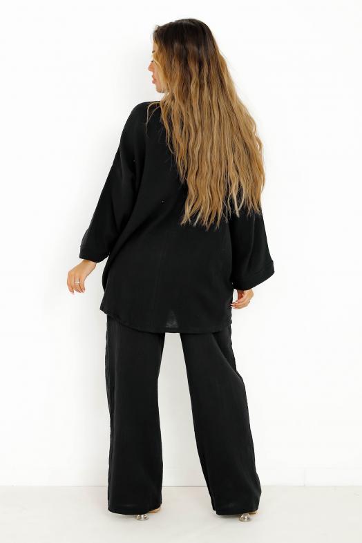 Ensemble Tunique + Pantalon Gaze De Coton 