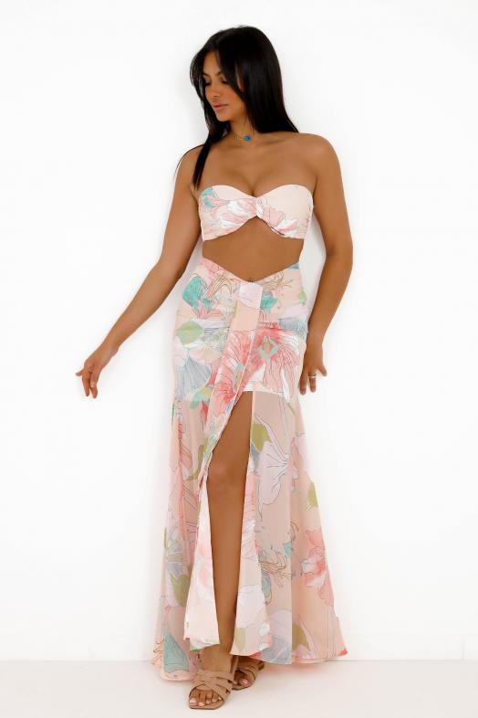 Ensemble Bandeau + Jupe Femme Nude