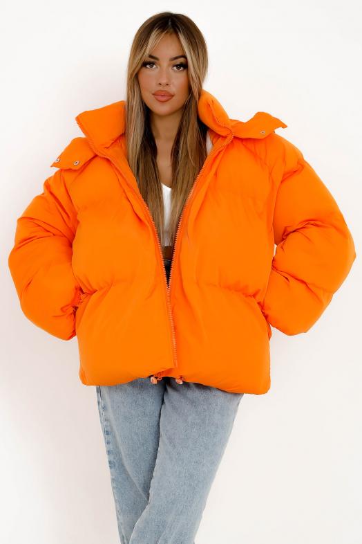 Doudoune Oversize Colorée Femme Orange 