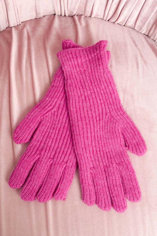 Gants Montants Femme Rose 