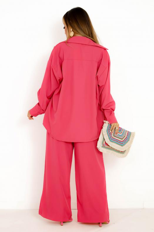 Ensemble 3 Pièces Top + Chemise + Pantalon