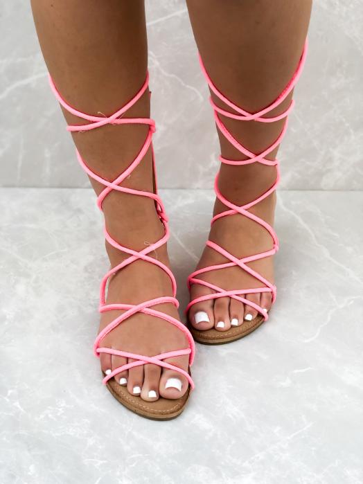 Sandales Femme Spartiates Fuchsia