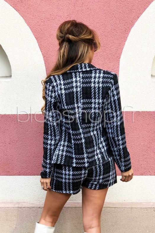 Short Tweed Femme Noir / Réf : 5426