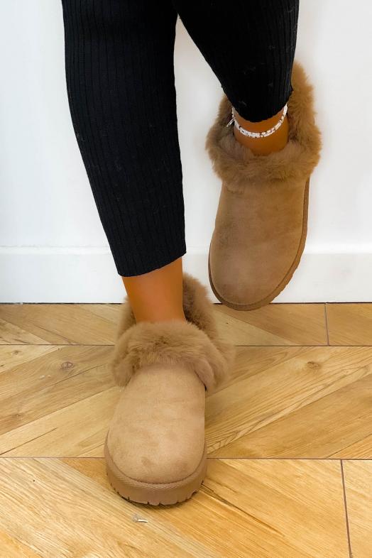 Boot´s Fur Vegan Femme Taupe 