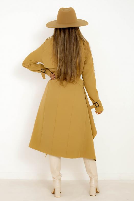 Trench Déstructuré Femme Beige 