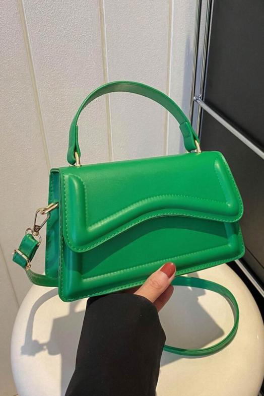 Sac Mini à Rabats Femme Vert 