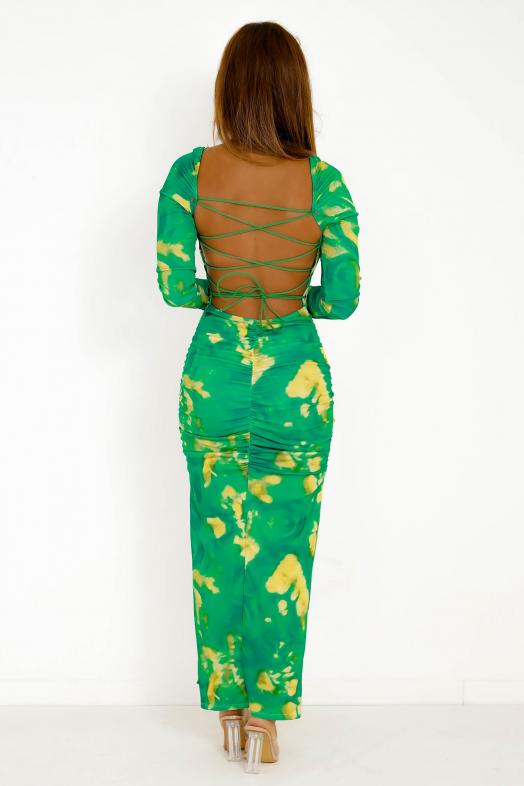 Robe Manches Longues Imprimée