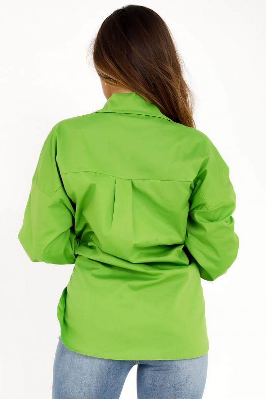 Chemise Noeud  Femme Vert Clair 