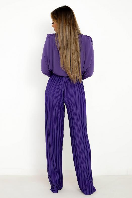 Ensemble Top + Pantalon violet