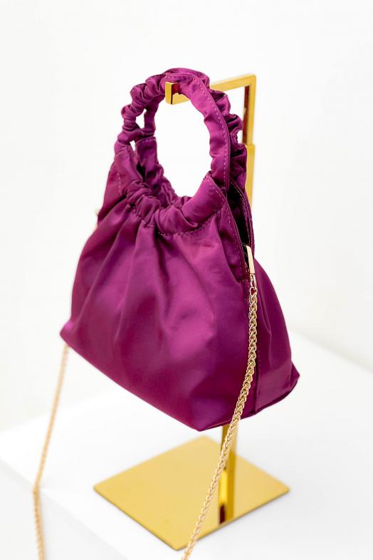 Sac Satiné Femme Violet 